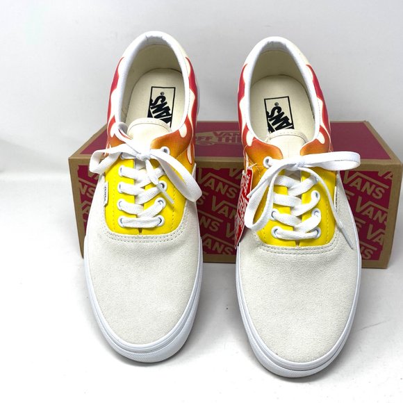 💖MEGA SALE💖VANS Era Flame White Off Suede Canvas Men's Sneakers VN0A4BV4223 - Picture 4 of 10